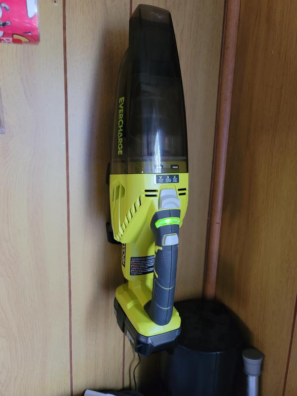Ryobi p714k 18v one+ evercharge cordless hand vacuum kit hotsell