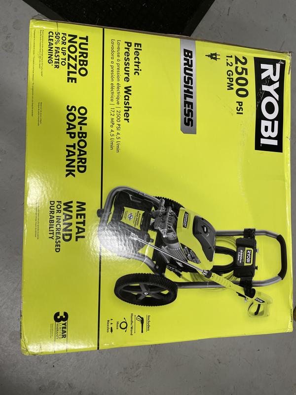 Ryobi pressure best sale washer 2500 psi