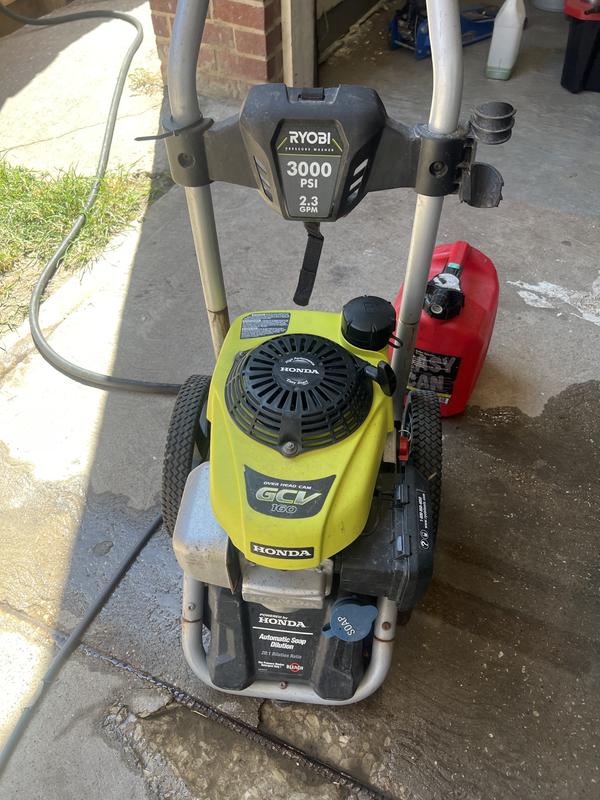 Ryobi honda pressure washer 3000 deals psi