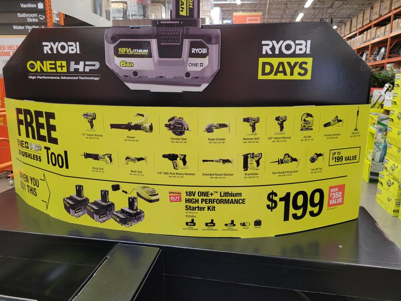 Ryobi battery discount plus free tool