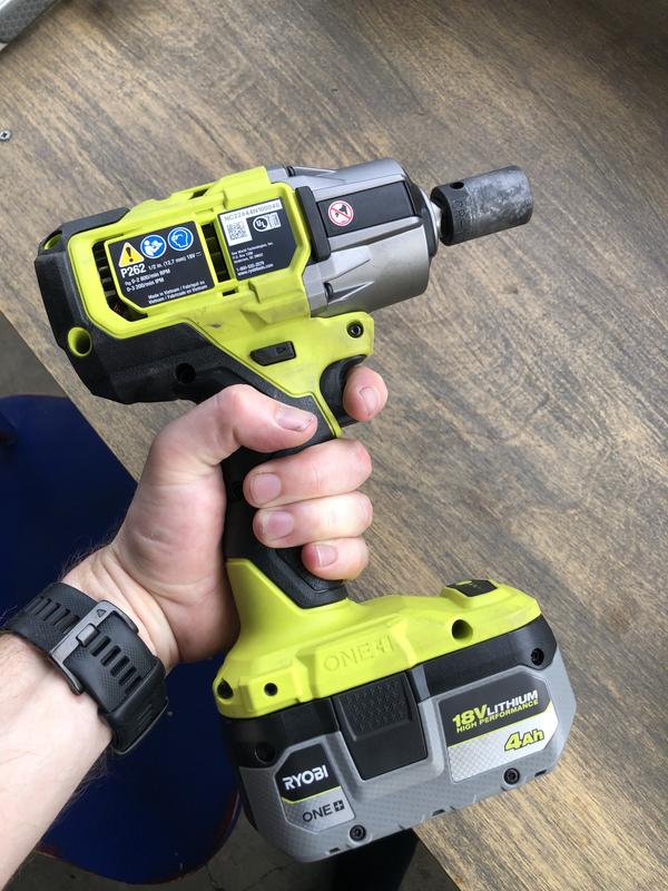 RYOBI ONE HP 18V Brushless Cordless 4 Mode 1 2 in. Impact Wrench Tool Only P262 The Home Depot