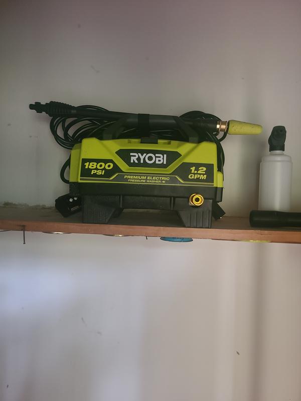 Ryobi pressure washer store 1800 psi