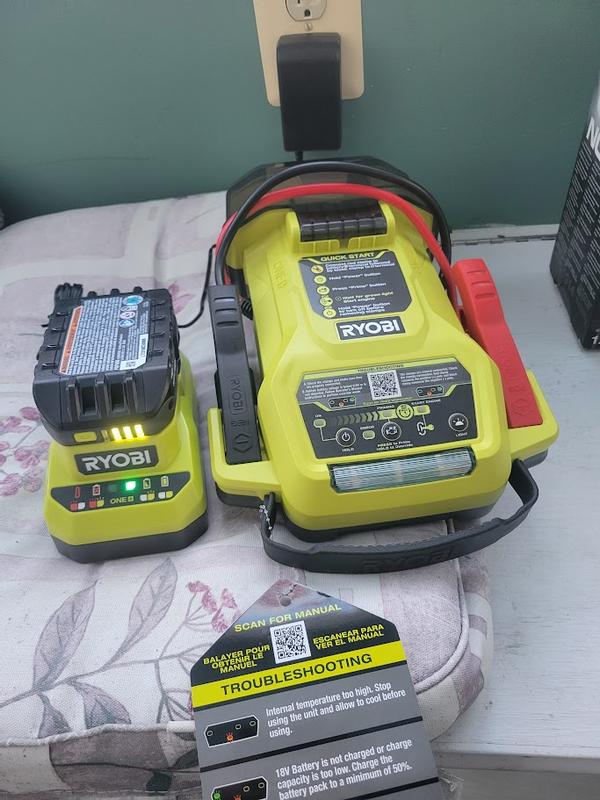 Ryobi one discount car jump starter