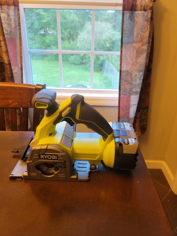 RYOBI ONE+ 18V Cordless 3-3/8 in. Multi-Material Plunge Saw (Tool