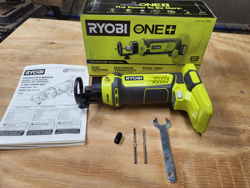 Ryobi P-531 One + 18v Cordless Speed Saw Rotary Cutter Review