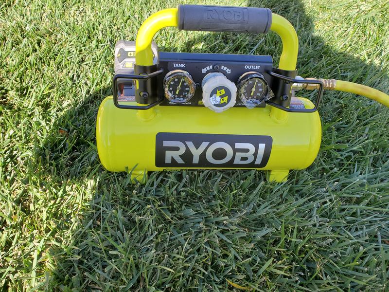 Ryobi P739 Portable Inflation18 Volt Cordless Air Compressor for