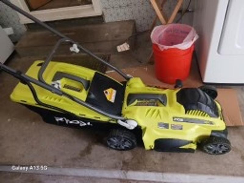 Ryobi corded best sale lawn mower