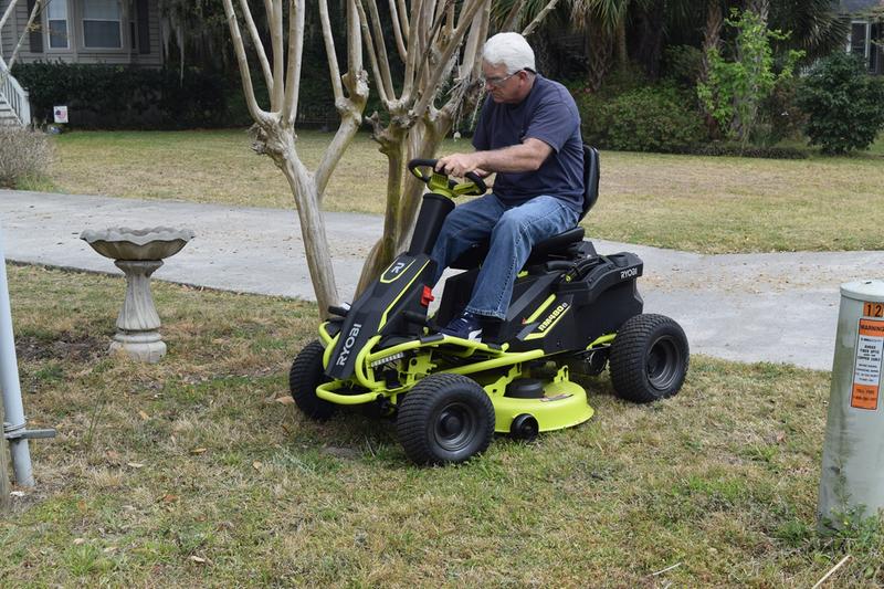 Ryobi 38 2025 inch riding mower