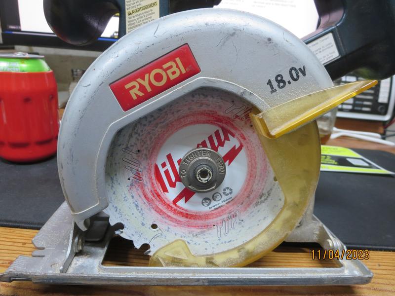 Blue ryobi best sale circular saw