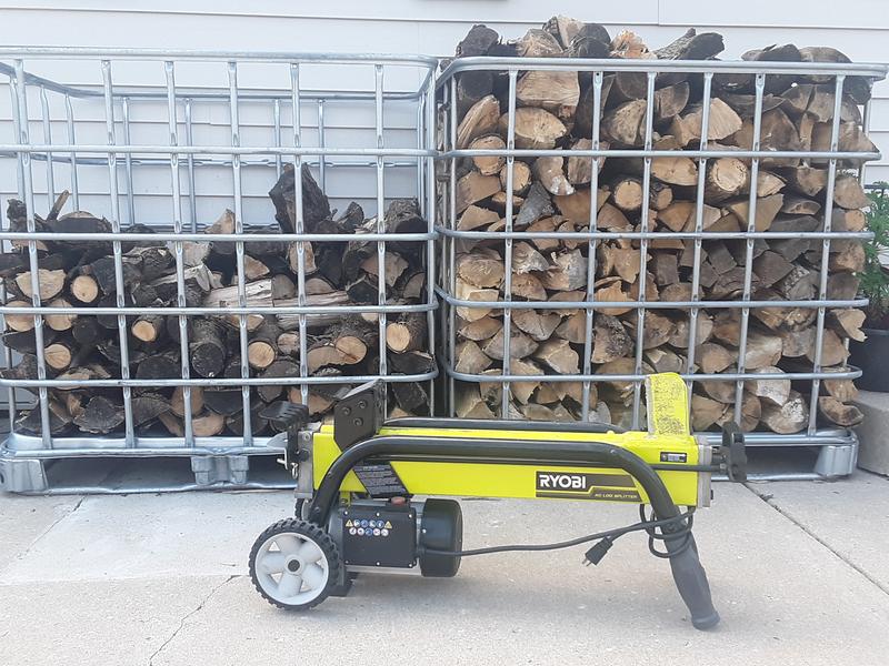 RYOBI 5-Ton 15 Amp Horizontal Electric Log Splitter RYAC490 - The Home Depot