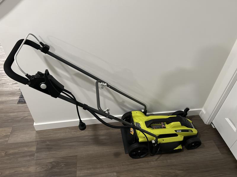 Ryobi 13 inch best sale electric lawn mower review