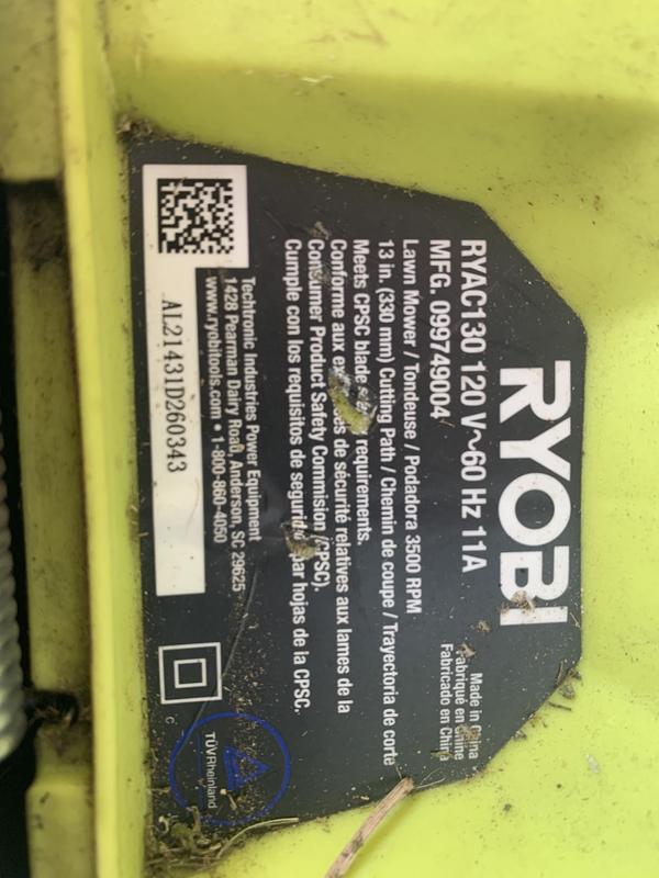 Where Is The Serial Number On Ryobi Tools