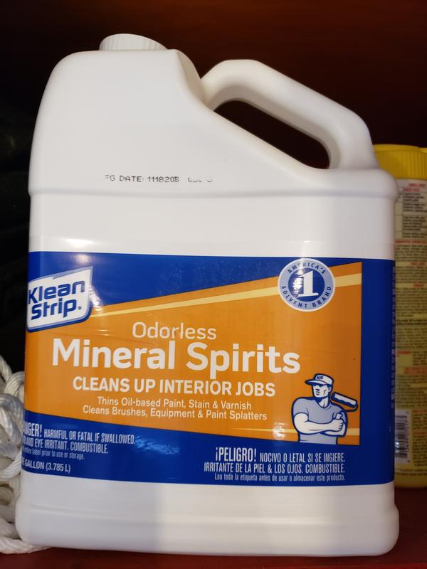 Klean Strip Odorless Mineral Spirits 1 Quart - Household Paint Solvents 