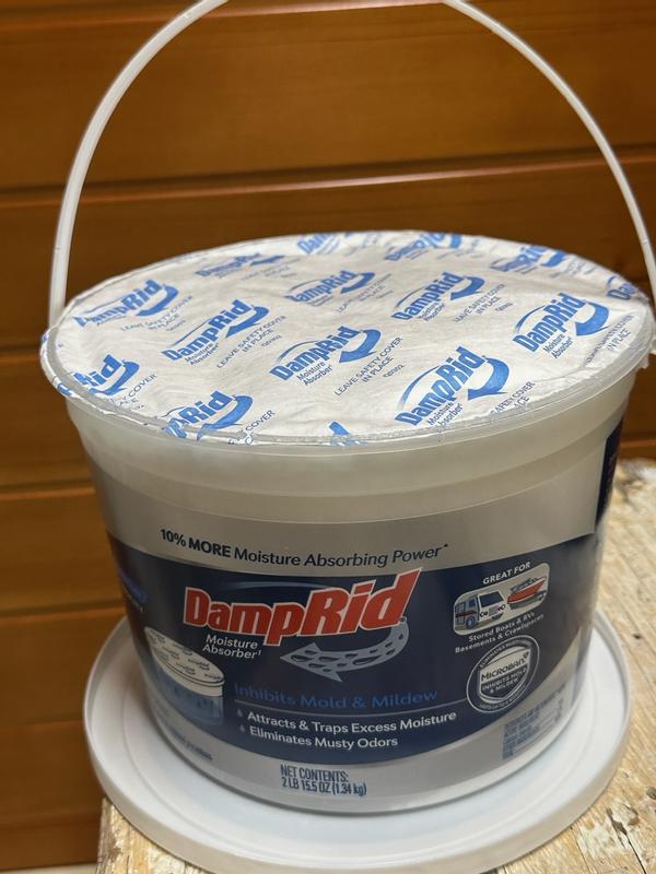 DampRid Hi-Capacity Moisture Absorber Bucket, 2 Pack — Fresh Scent, 2 lb.  15.5 oz.