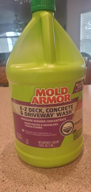 MOLD ARMOR Deck, Concrete & Driveway Wash Pressure Washer Concentrate, 1  Gallon - Mold Armor