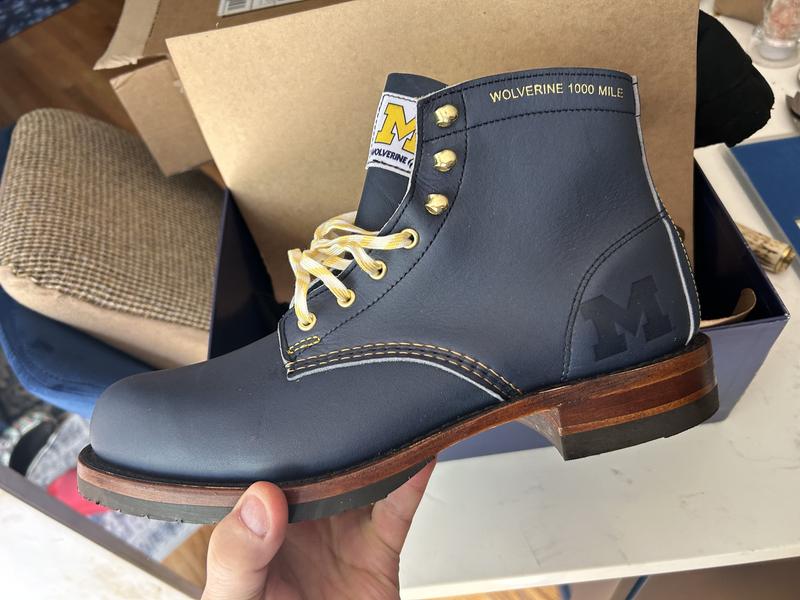 Michigan Team 1000 Mile Boot | Wolverine US Footwear
