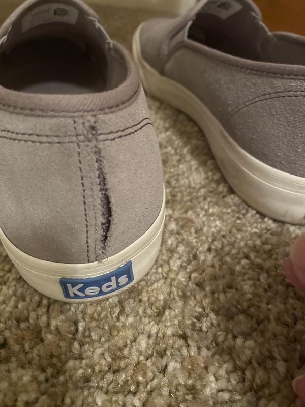 keds double decker slip on taupe