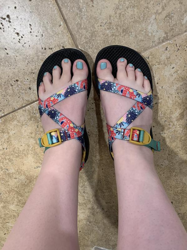 checkered sunflower chacos