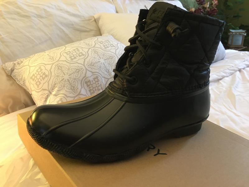 sperry nylon quilted duck boot