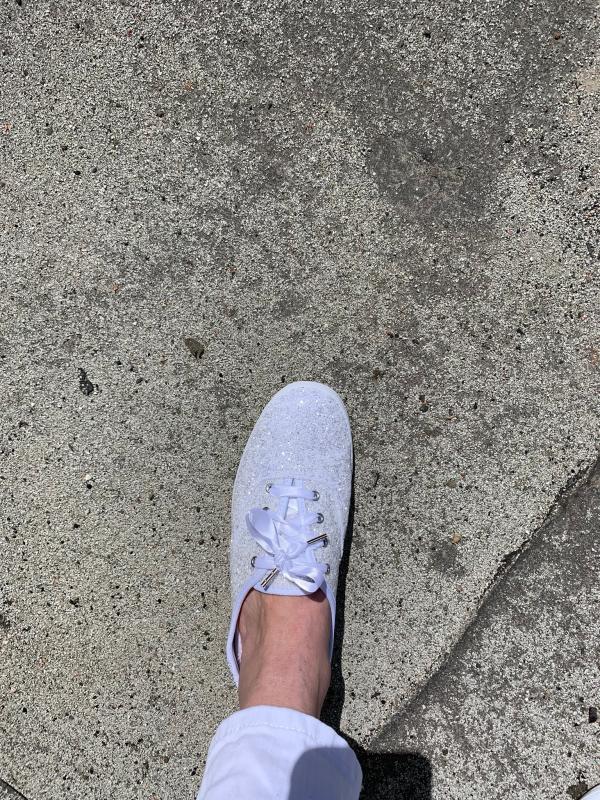 rose gold multi keds