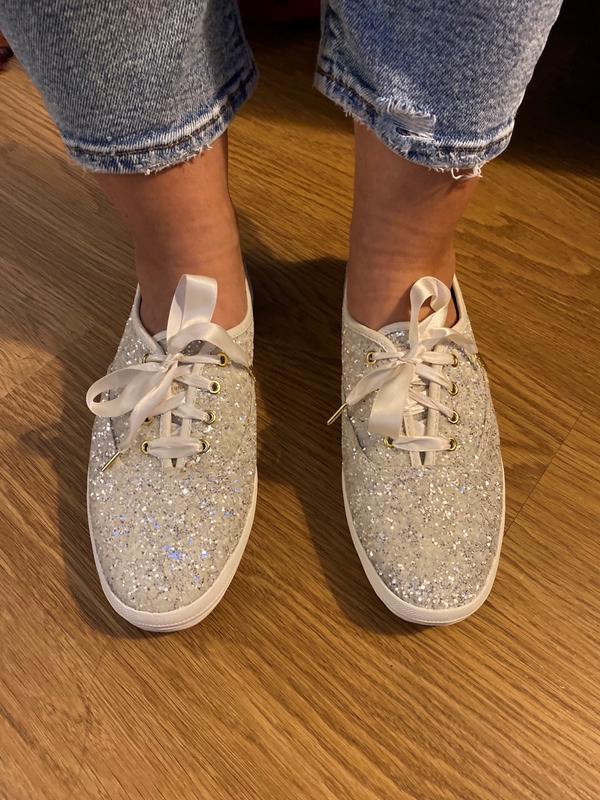 rose gold glitter keds