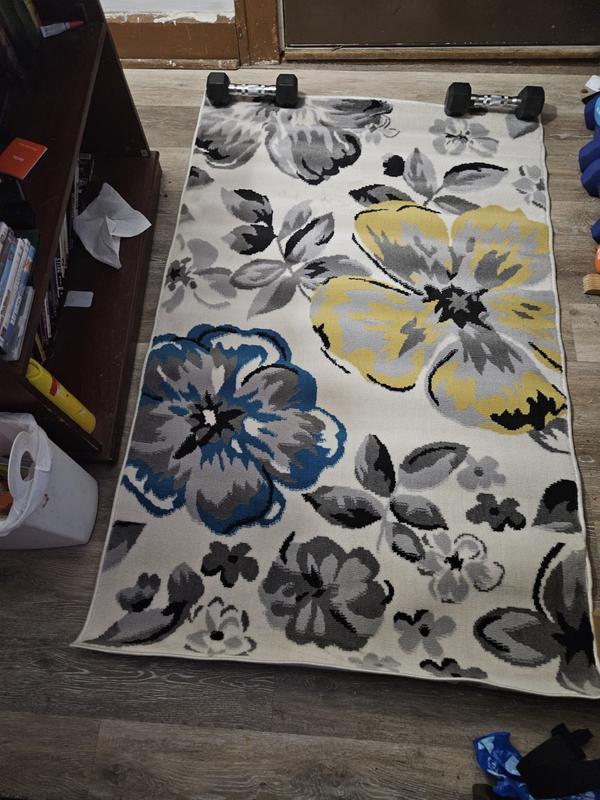 World Rug Gallery - World Rug Gallery Modern Floral Design Cream 3'1" x 5' Area Rug