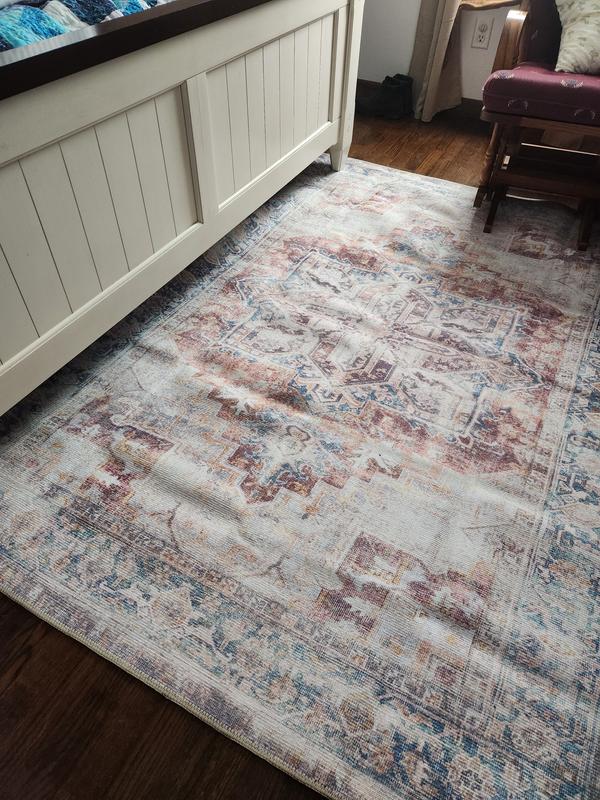 World Rug Gallery Somerville 10 X 14 (ft) Rust Indoor Medallion ...