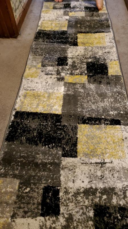 Abstract box area rug