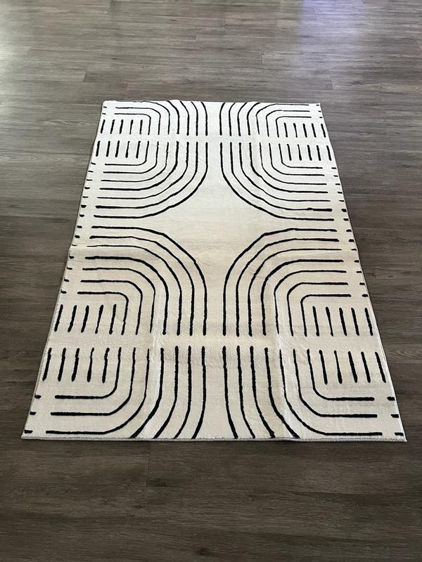World Rug Gallery Stanford 5 x 7 (ft) Flatweave Polyester Black ...