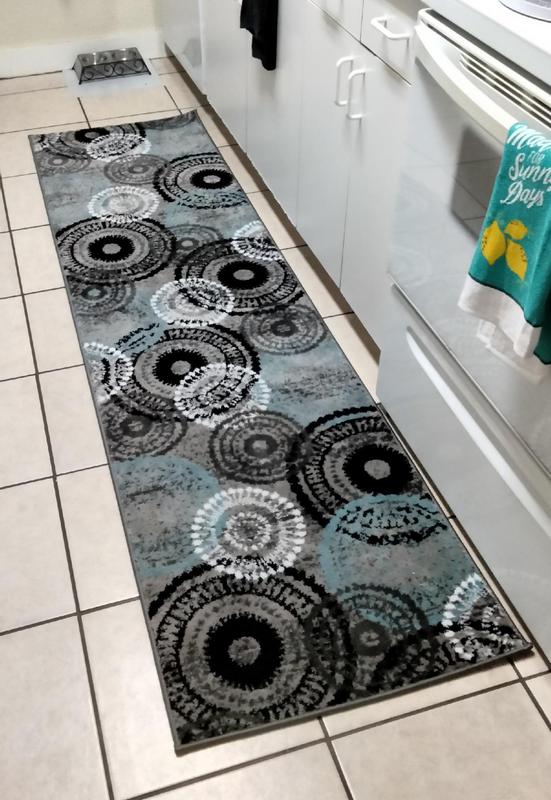 World Rug Gallery Florence 2 x 3 (ft) Loomed Polypropylene Blue/Gray ...