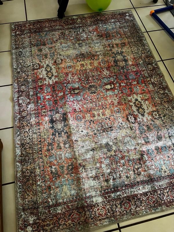 World Rug Gallery 2 X 10 (ft) Indoor Distressed/Overdyed Area Rug ...