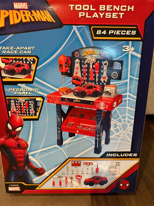 Spider-Man Tool Bench Playset with Take Apart Car