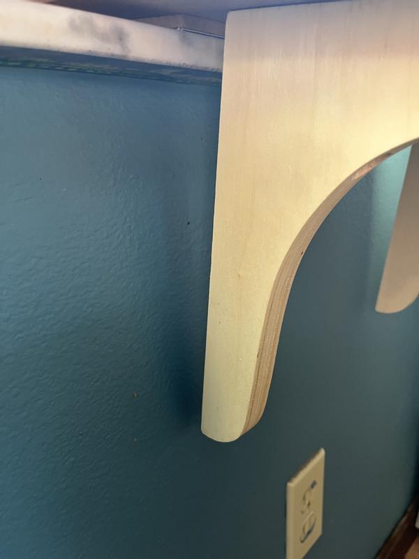 supports don't reach wall
