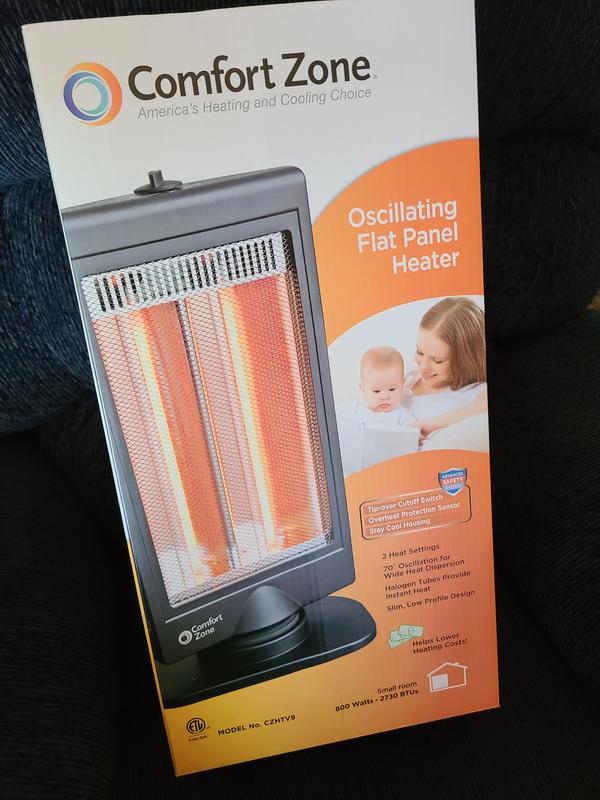 Comfort Zone Up to 800-Watt Infrared Quartz Tower Indoor Electric Space  Heater in the Electric Space Heaters department at Lowes.com