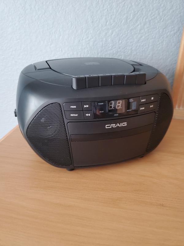 Craig CD6951 Portable Top-Loading CD Boombox with AM/FM Stereo Radio a –  Craig Electronics