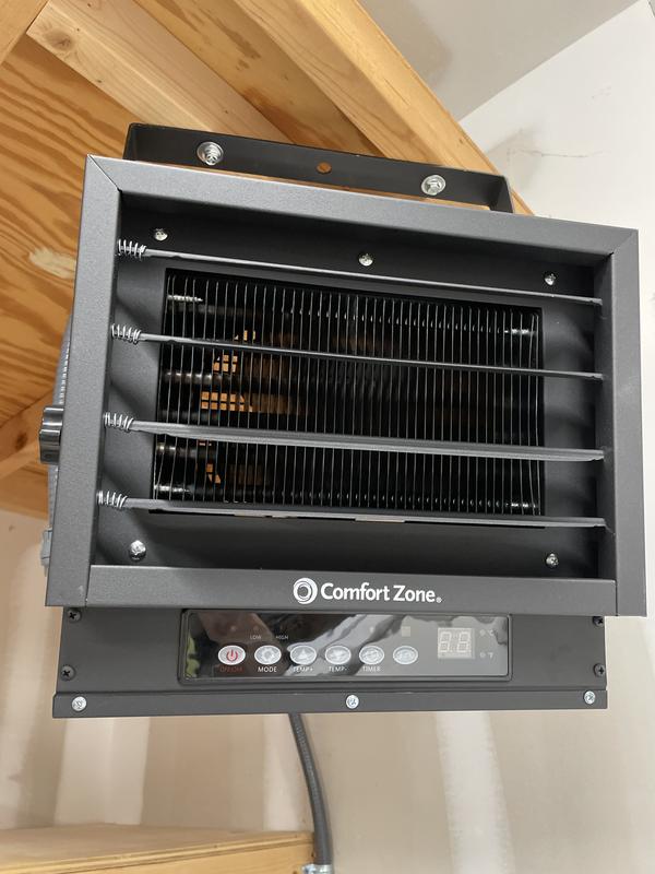 Comfort Zone Up to 7500-Watt Electric Garage Heater with Thermostat in the Electric  Garage Heaters department at Lowes.com