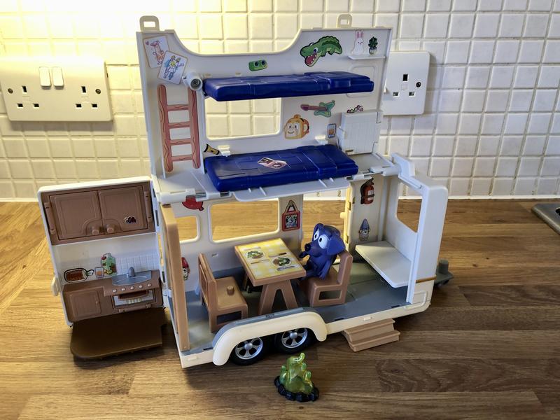 The caravan fully opened up!