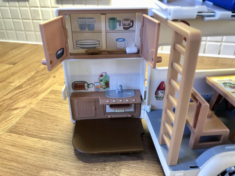 The camp kitchen with working doors