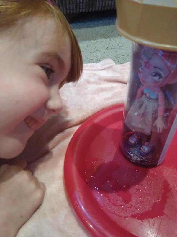 Big smiles after the reveal!