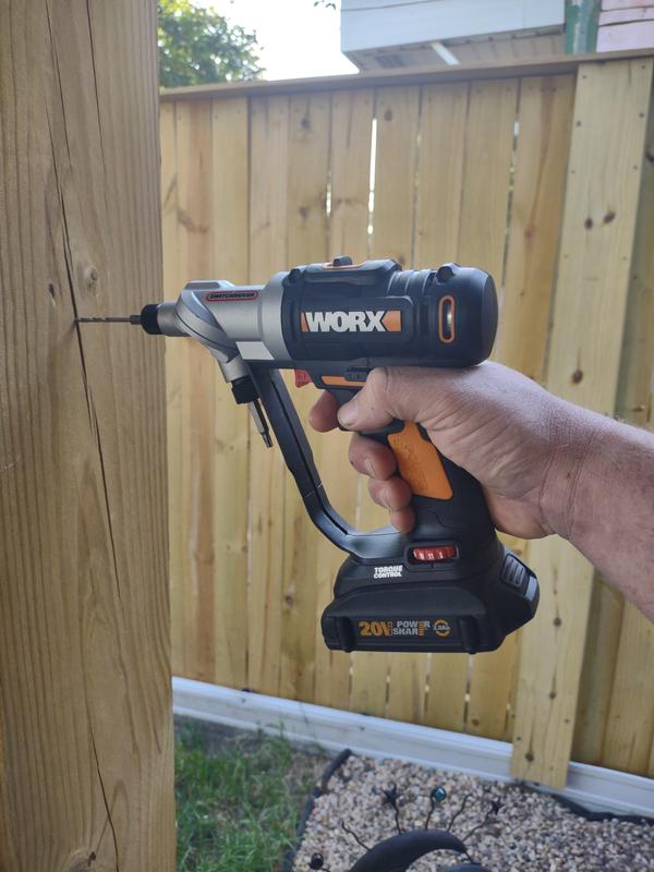 WORX SwitchDriver 20 volt Max 1 4 in Right Angle Cordless Drill 2