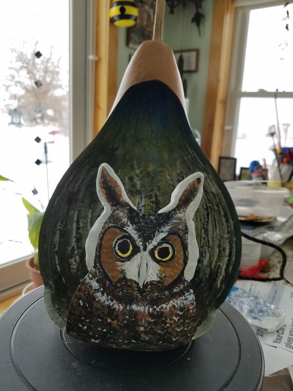 The white is the Apoxie Scupt, which needs to be sanded down with the Rotary Tool its a gourd grown and carved