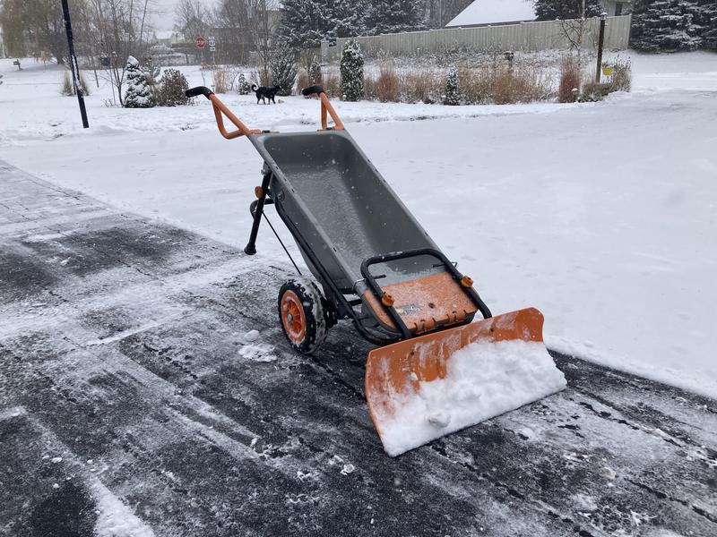 WORX 2.5 cu ft Steel Yard Cart in the Yard Carts department at