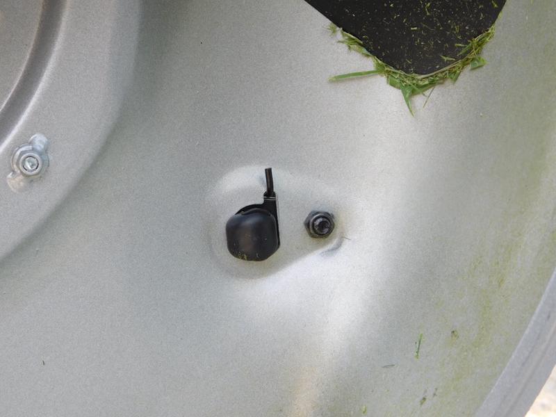 Underside of wash connector