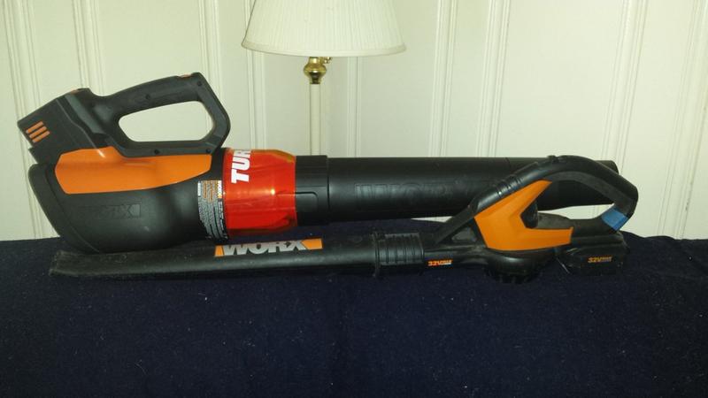 My Dueling Blowers at rest after being put through the "Worx"