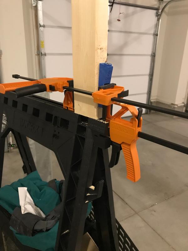 WORX WX065 Clamping Sawhorses with Bar Clamps QVC