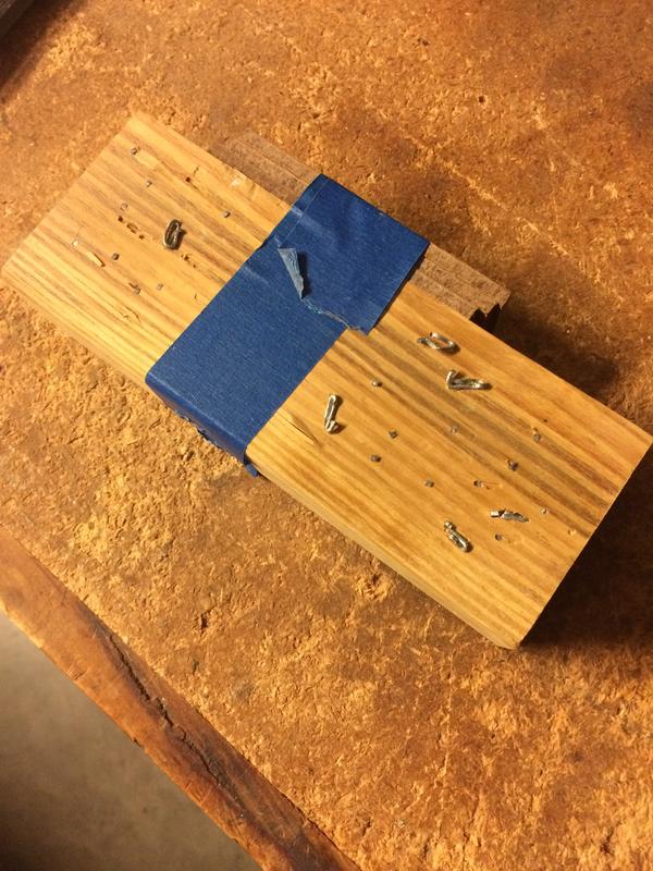 Results of testing the nailer