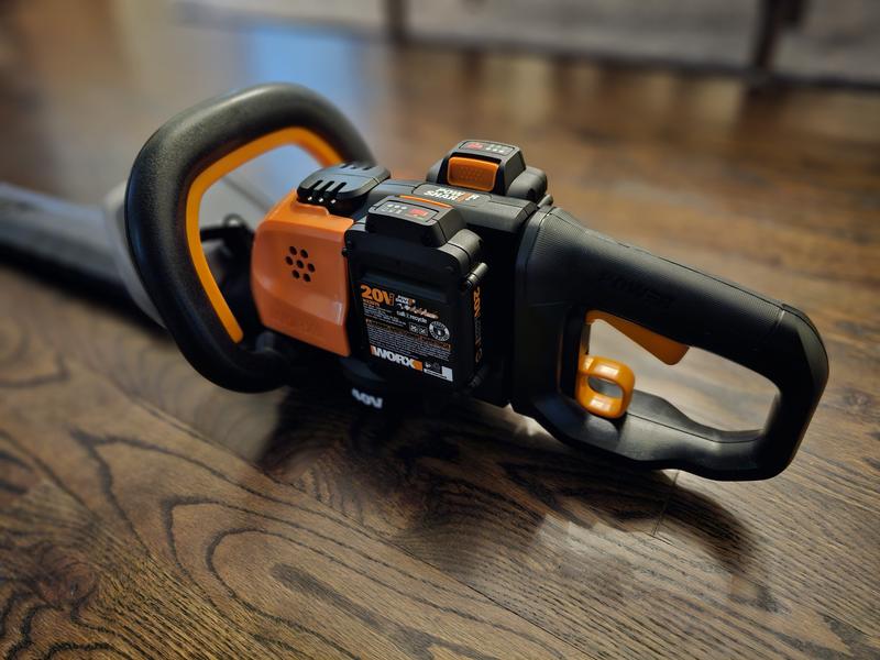 WORX 20 Volt Max 20 in Dual Cordless Electric Hedge Trimmer at