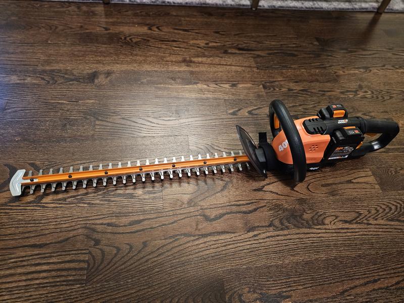 WORX 20 Volt Max 20 in Dual Cordless Electric Hedge Trimmer at