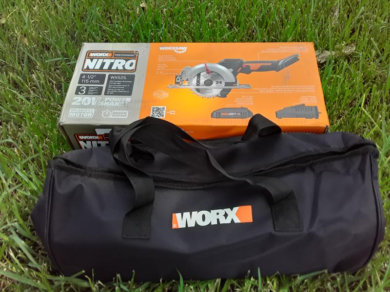 WORX Nitro 20 volt Max 4 1 2 in Cordless Compact Circular Saw