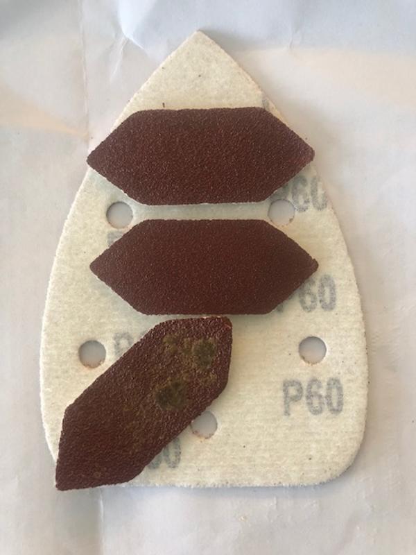 Templates to cut out additional finger sand paper
